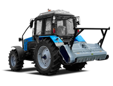 Беларус-МУЛ-1221 с мульчером NIUBO Mini Diamond